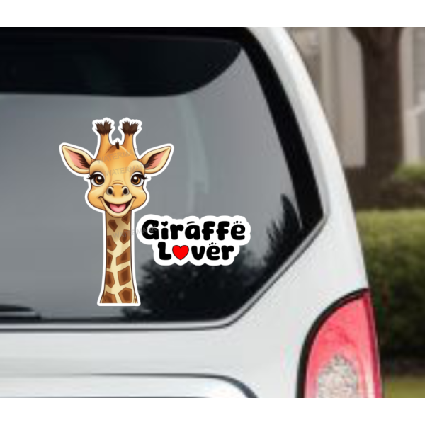 Giraffe Car Window Decal Sticker