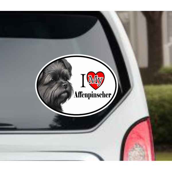 Affenpinscher Dog Car Window Decal Sticker