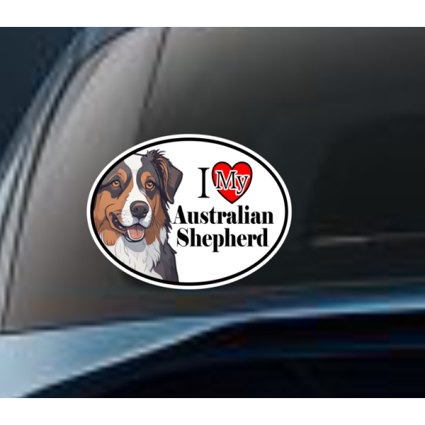 Australian Shepherd Dog Car Window Decal Sticker