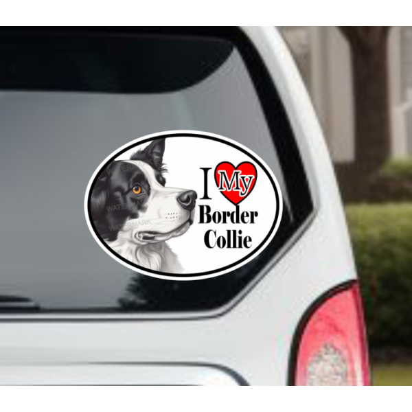 Border Collie Dog Car Window Decal Sticker