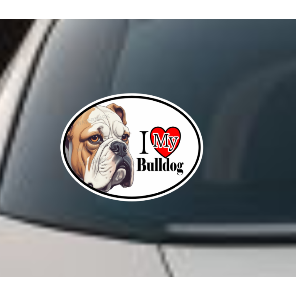 Bulldog Car Window Decal Sticker