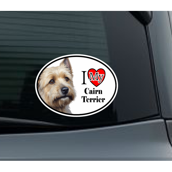 Cairn Terrier Dog Car Window Decal Sticker