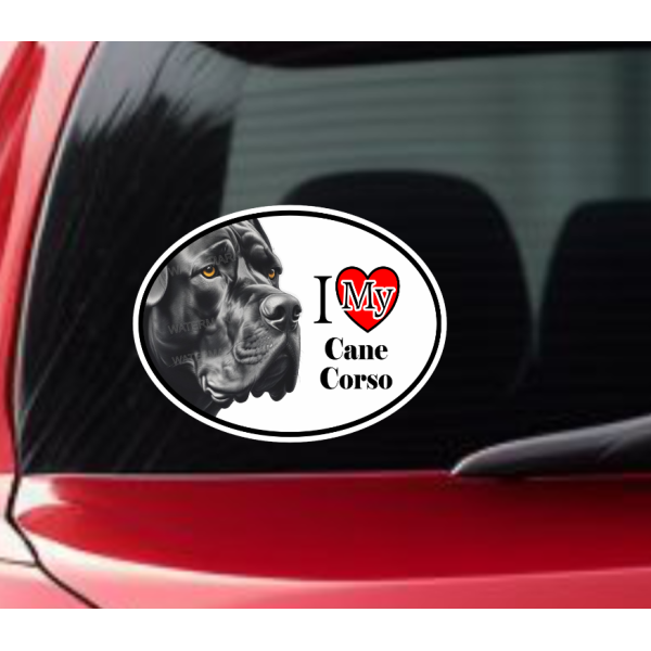 Cane Corso Dog Car Window Decal Sticker