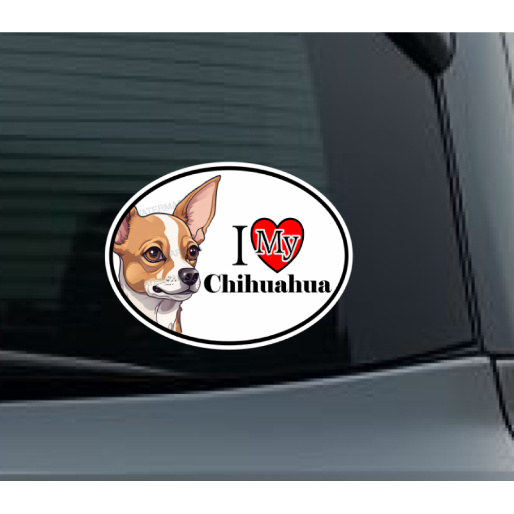 Chihuahua Dog Car Window Decal Sticker