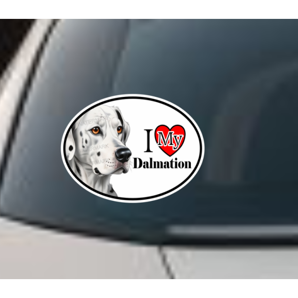 Dalmation Dog Car Window Decal Sticker