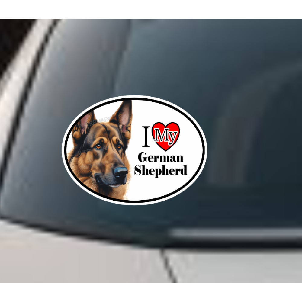 German Shepherd Dog Car Window Decal Sticker