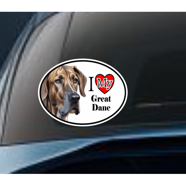 Great Dane Dog Car Window Decal Sticker