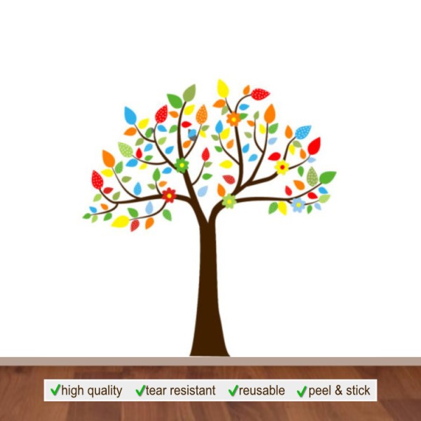 Reusable Animal Pals Tree Only Wall Decal