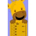 Giraffe Growth Chart Wall Decal - Reusable