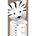 White Tiger Growth Chart Wall Decal - Reusable